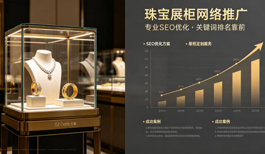 珠宝展柜怎么做网络营销推广？